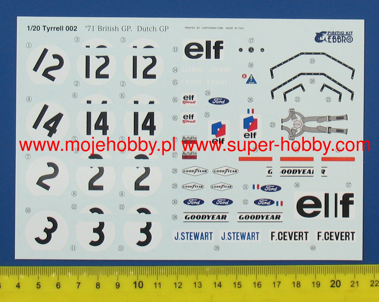 Tyrrell 002 British GP 1971 EBBRO 20008