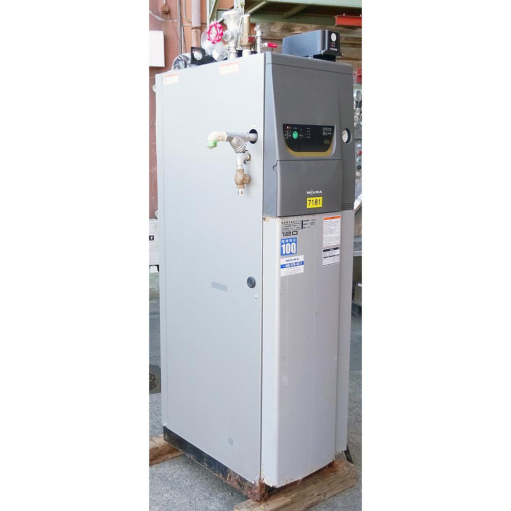 簡易貫流蒸気ボイラー 中古 三浦工業 SZ-120 50Hz LPG『品番7181