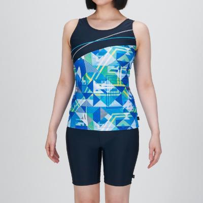 ドレスアップスイム】アクアフィットネス用セパレーツ(めくれにくい