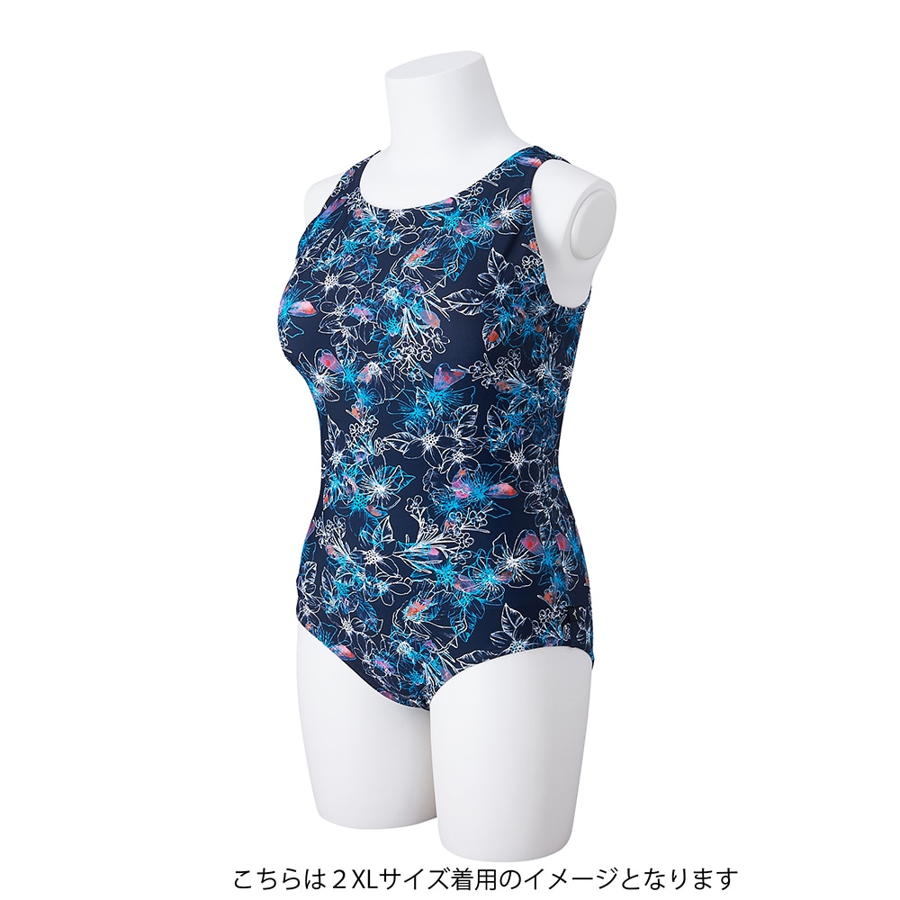 アクアフィットネス用ワンピース|N2JAC821|フィットネス水着|スイム