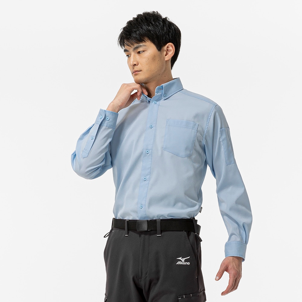 ワークシャツ ストレッチ(制電／長袖)|F2JC1581|ウエア|ワーキング用品