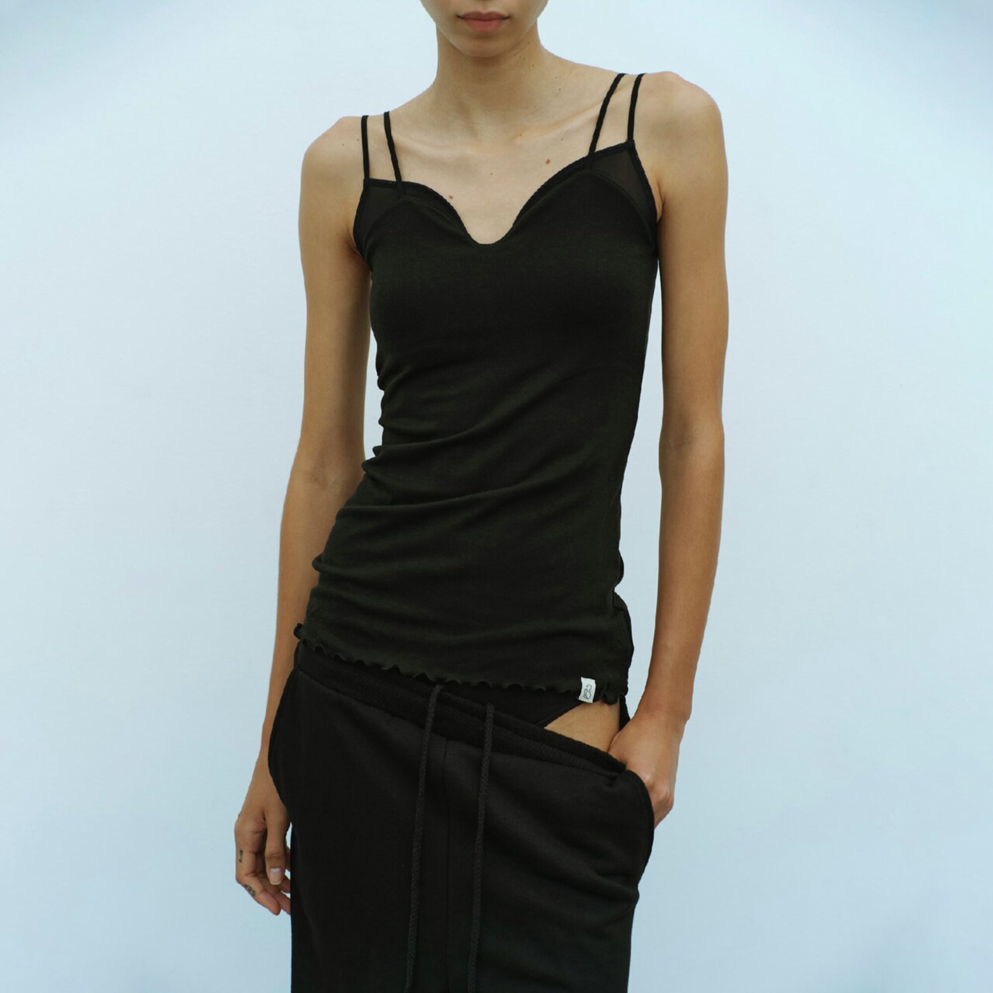 Ameri／吸湿発熱】ブレスサーモシアードッキングキャミソールトップス