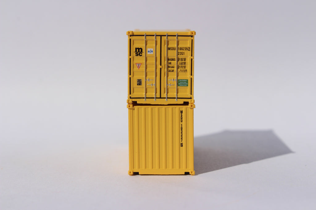 MSC 20' (Eco Container) Std. height container , Corrugated-side