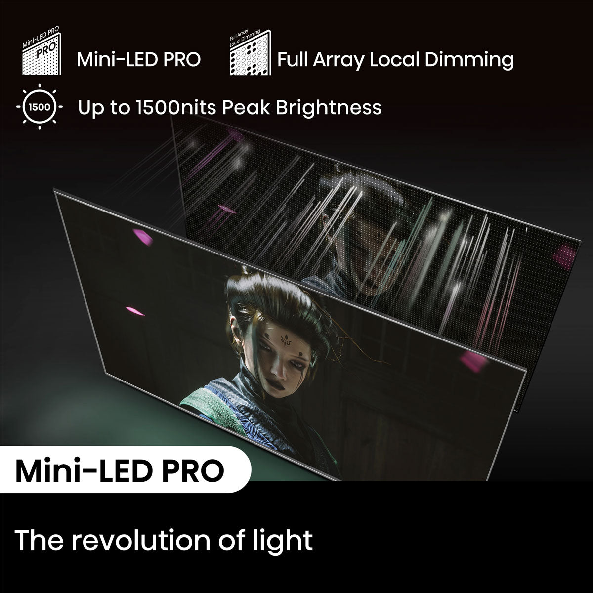 HISENSE 55U7N Class U7 Series Mini-LED ULED 4K Vida , 55 Inch