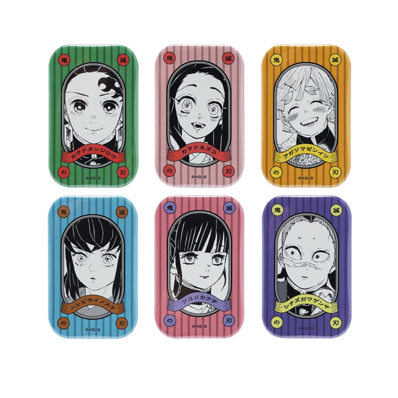 鬼滅の刃』スクエア缶バッジコレクション（スタンド付き） 第1弾 （全