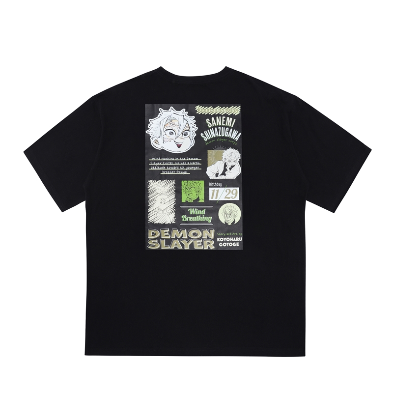 鬼滅の刃』ポケット付きビッグシルエットTシャツ “HEROES” 不死