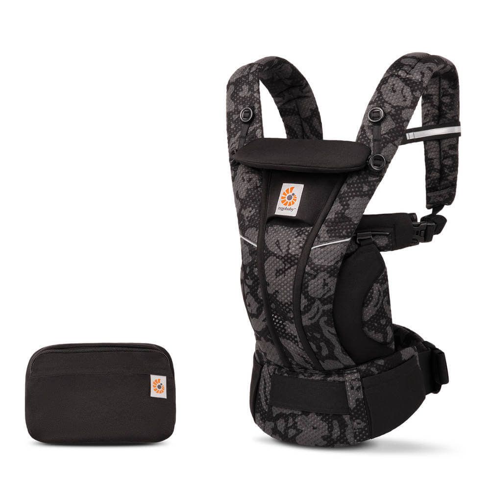 Ergobaby Omni Breeze Baby Carrier - Onyx Blooms - Ships from
