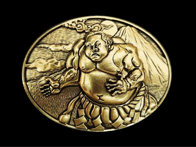JUN COMPANYオリジナルデザイントップバックル 40mm 【横綱と富士山