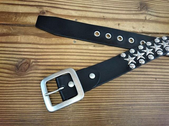 スタッズレザーベルトデザインマキシバッグ 黒 Darich - Darich