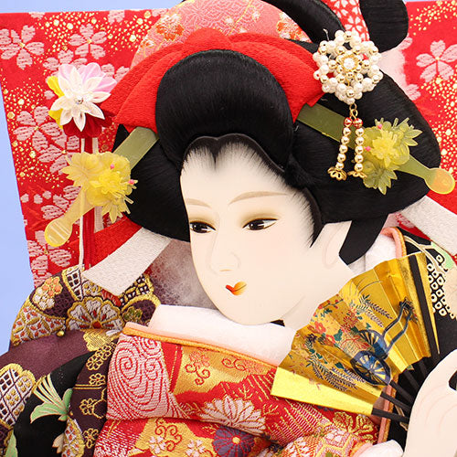 20号押絵羽子板飾り 華流水 白木桜華のケース入り – 寿鳳人形の東芸