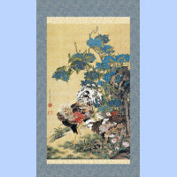 朝之牡丹 掛け軸｜菱田春草 花鳥画 名作複製 – 寿鳳人形の東芸