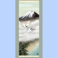 朝之牡丹 掛け軸｜菱田春草 花鳥画 名作複製 – 寿鳳人形の東芸