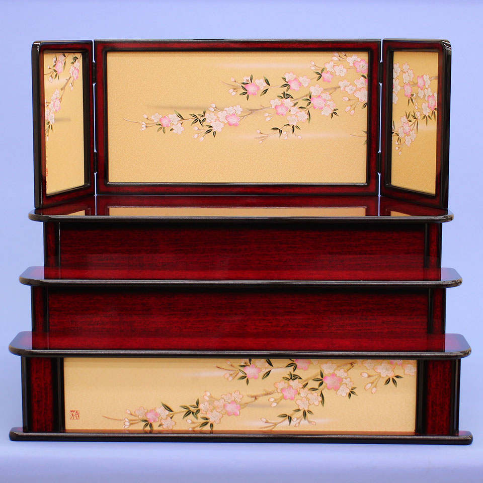 屏風付き木製段単品販売 – 寿鳳人形の東芸
