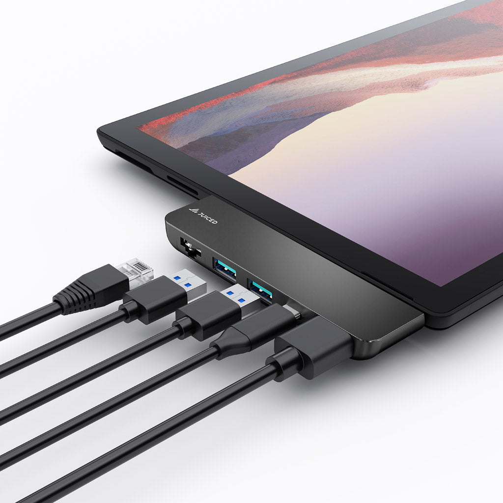 Juiced Systems ZipHUB - Surface Pro 7 Laptop Adapter