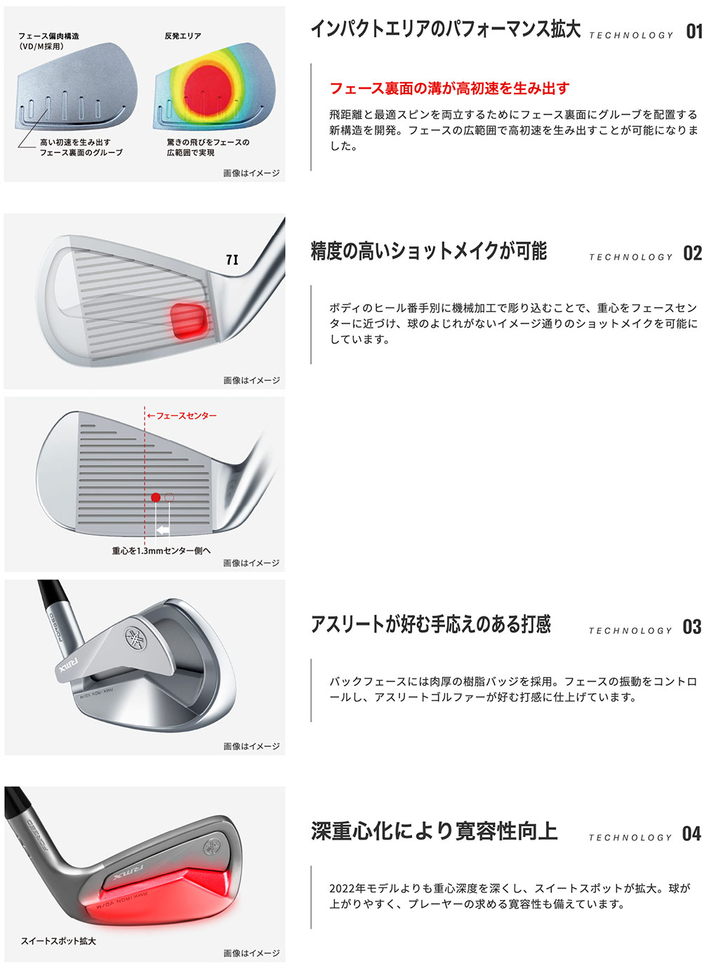 ヤマハ YAMAHA RMX VD/M アイアン 6本セット(#5～PW) メンズ N.S.PRO