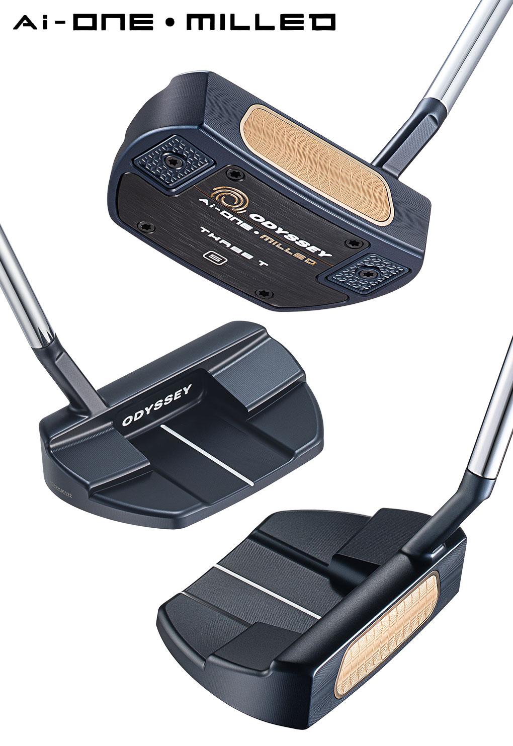 オデッセイ AI-ONE MILLED THREE T Sパター メンズ 右用 STROKE LAB 90