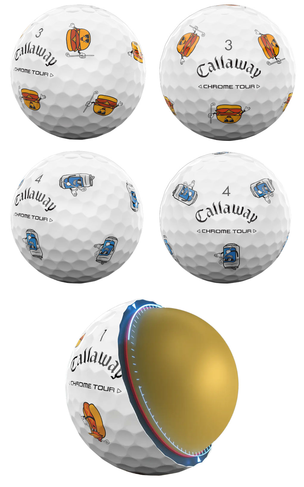 数量限定】キャロウェイ CHROME TOUR TURN BOX ゴルフボール 1ダース
