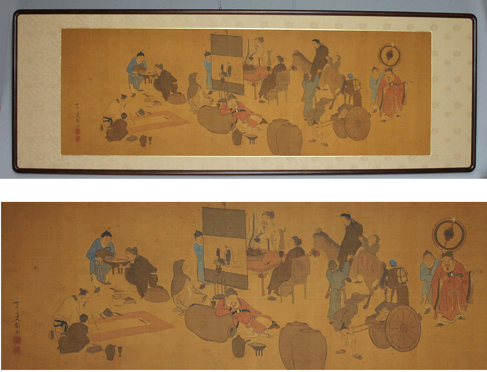 閑雨 飲中八仙図 （新品額） | 掛軸(掛け軸)販売／表装ご依頼は掛軸