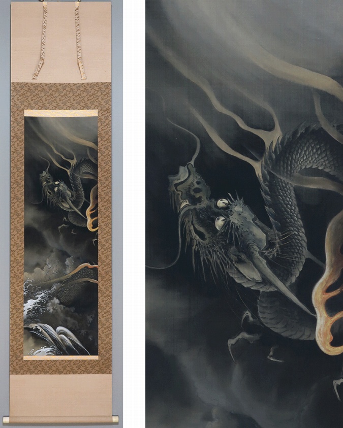 昇龍圖 | 掛軸(掛け軸)販売／表装ご依頼は掛軸いっぷく掛軸(掛け軸