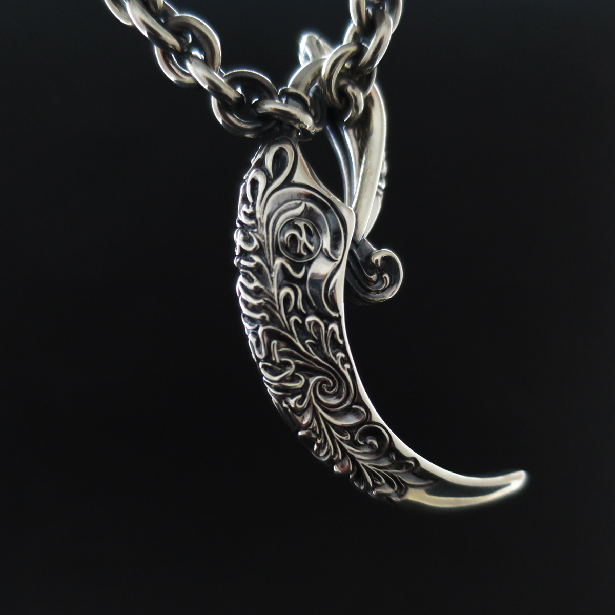 KI-358G- イーグルクロウチョーカー唐草GOLDポイント（K18GOLD） ｜K-SMITH