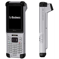 au SHARP E05SH ブラック 携帯電話 警察もどき仕様 充電器付 au SHARP