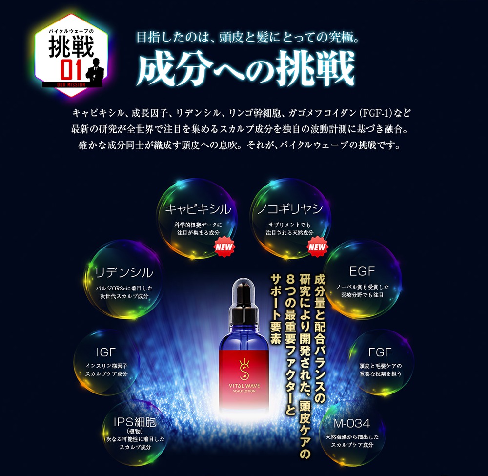 バイタルウェーブ スカルプローション | ケフトルEX 公式サイト