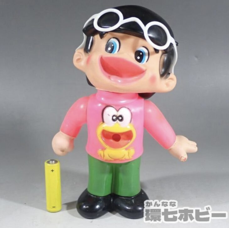 当時物】IKB製 ど根性ガエル 貝塚ひろし ピョン吉 ソフビ人形を出張