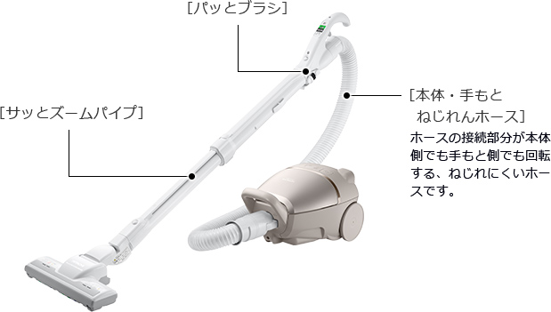 紙パック式クリーナー CV-KP90K ： クリーナー ： 日立の家電品