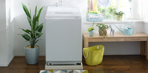 特長：液体洗剤・柔軟剤 自動投入 ： 全自動洗濯機 ビートウォッシュ