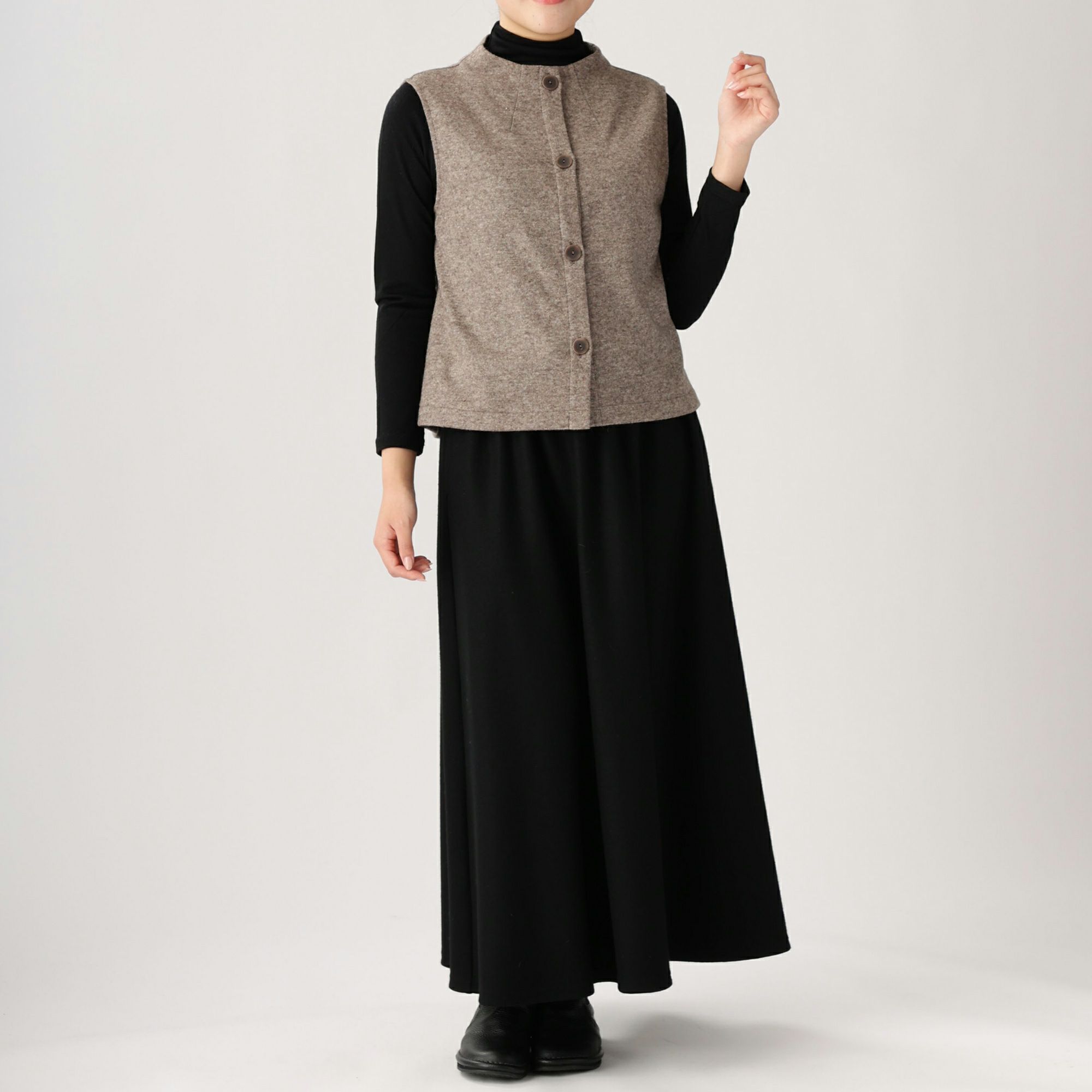ボトルネック前開きベスト 316-31 Series | かぐらやONLINE SHOP