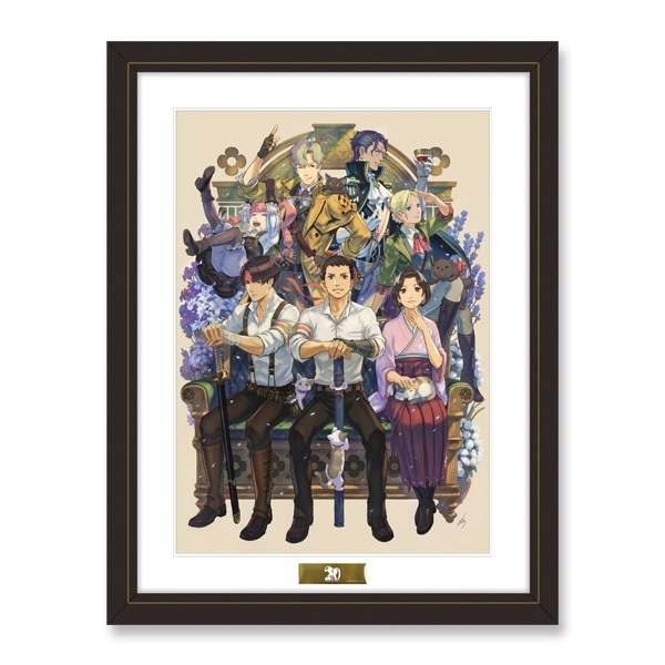 中村佑介さんが描き下ろした「逆転裁判」20周年記念イラスト／画像は