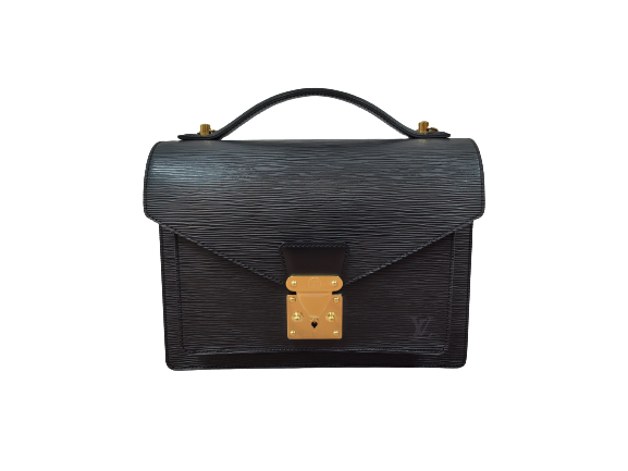LOUIS VUITTON ルイ・ヴィトン モンソー バッグ エピ M52122ノワールの