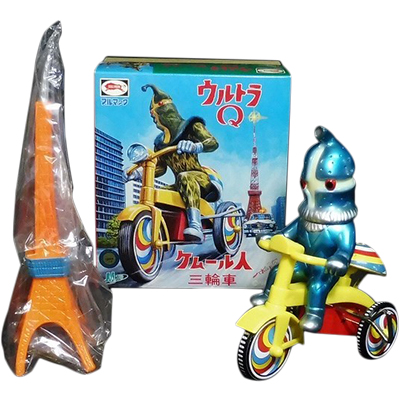 参考価格】M1号 ブルマァク ウルトラQ ケムール人 三輪車 青 東京