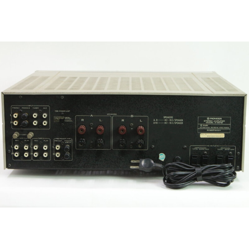 買取実績 |Pioneer/パイオニア プリメインアンプ [A-0012] - 大阪 京都