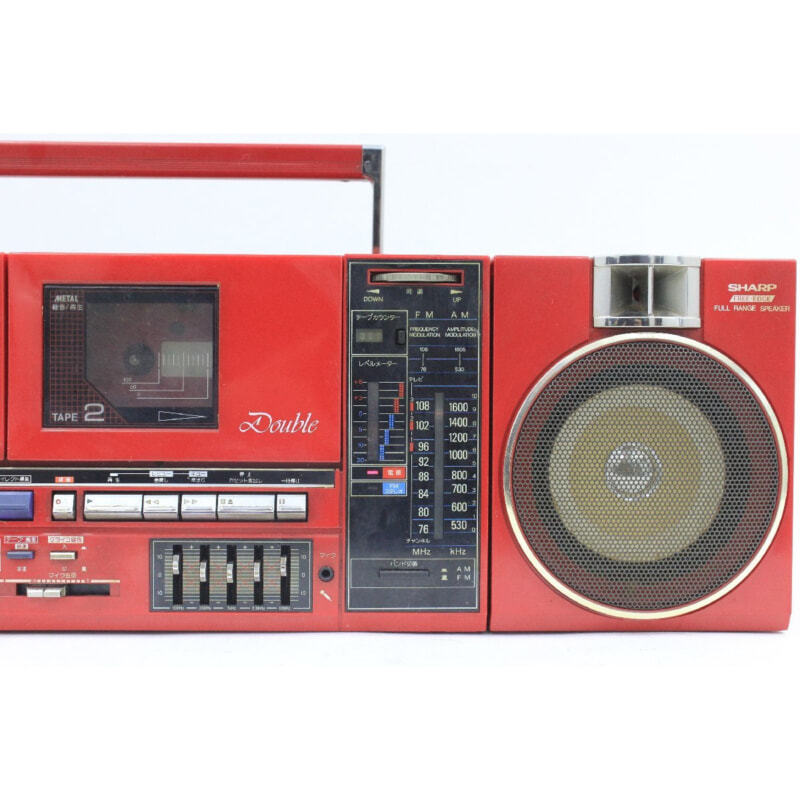 買取実績 |SHARP シャープ QT-88R ダブルラジカセ スピーカー分離型
