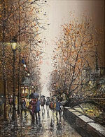 ギィ・デサップ「川の曲がり」油彩12号