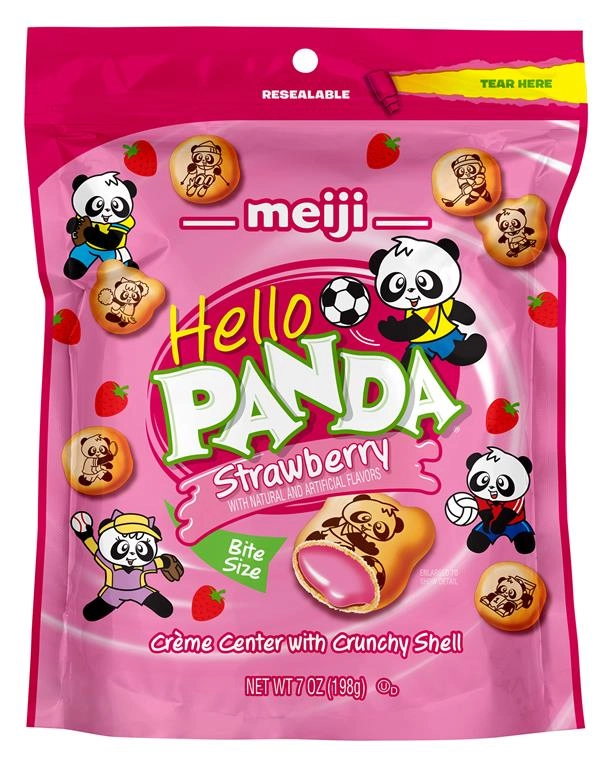 Meiji Hello Panda Strawberry 6/7 Oz - Karabetian Import