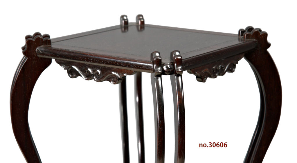 花台: 紫檀 史郎作 糸巻八足 高卓 大阪唐木指物 no.30606 / 唐木家具OSAKA