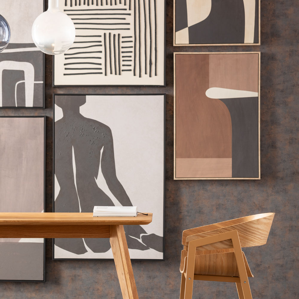 クラシックシェイプ ブラウニー 60×90 cm アート ｜【KARE】ドイツの