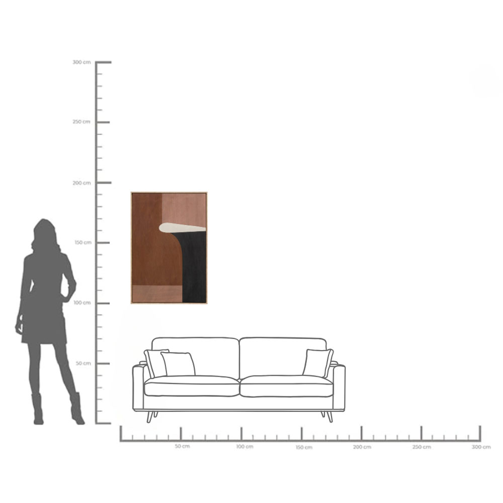 クラシックシェイプ ブラウニー 60×90 cm アート ｜【KARE】ドイツの