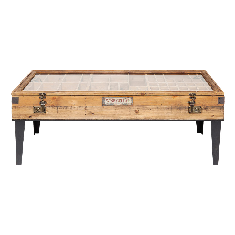 廃番】コレクター 122x55cm ローテーブル/リビングテーブル - ロー