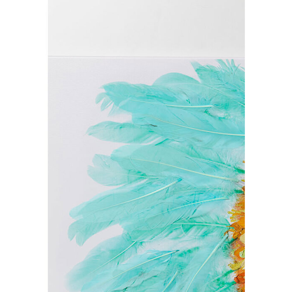 ヘッドドレスドッグ80×80cm キャンバスピクチャー ｜【KARE】ドイツの