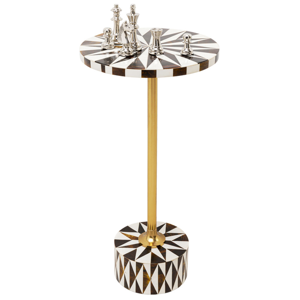 ドメロ スター ブラウンxホワイト O25cm サイドテーブル * - サイド