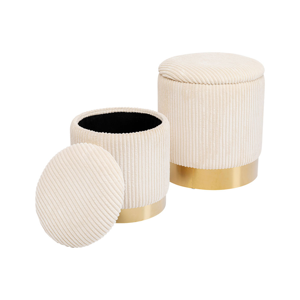 ストレージコードクリームO35cm (2/Set) チェリースツール - スツール