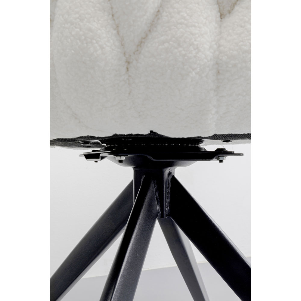 ノット ブークレ スウィベルアームチェア - ダイニングチェアの通販