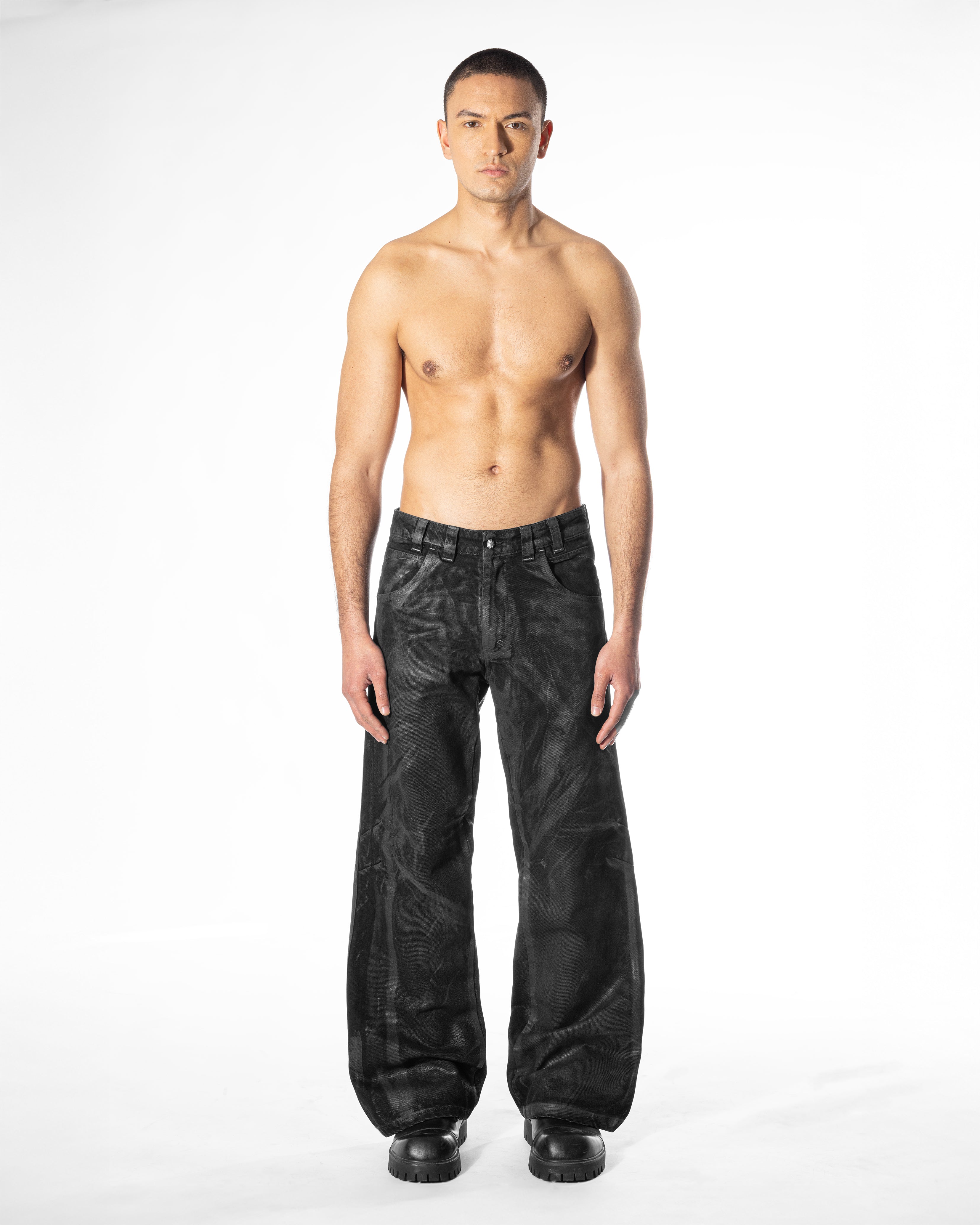 BLACK WAXED DENIM – Karmine