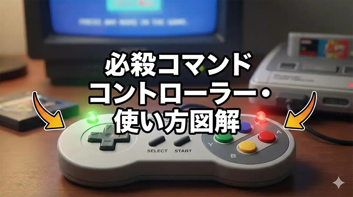説明書なしOK】必殺コマンドコントローラー使い方｜登録・オート・連射