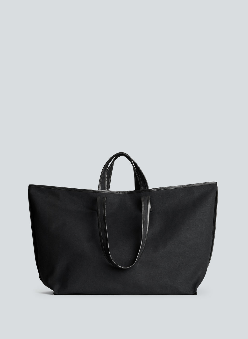 Tote canvas black | black / oil black – KASSL Editions
