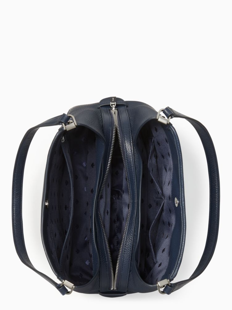 レイラ デニム パッチワーク ミディアム トリプル コンパートメント