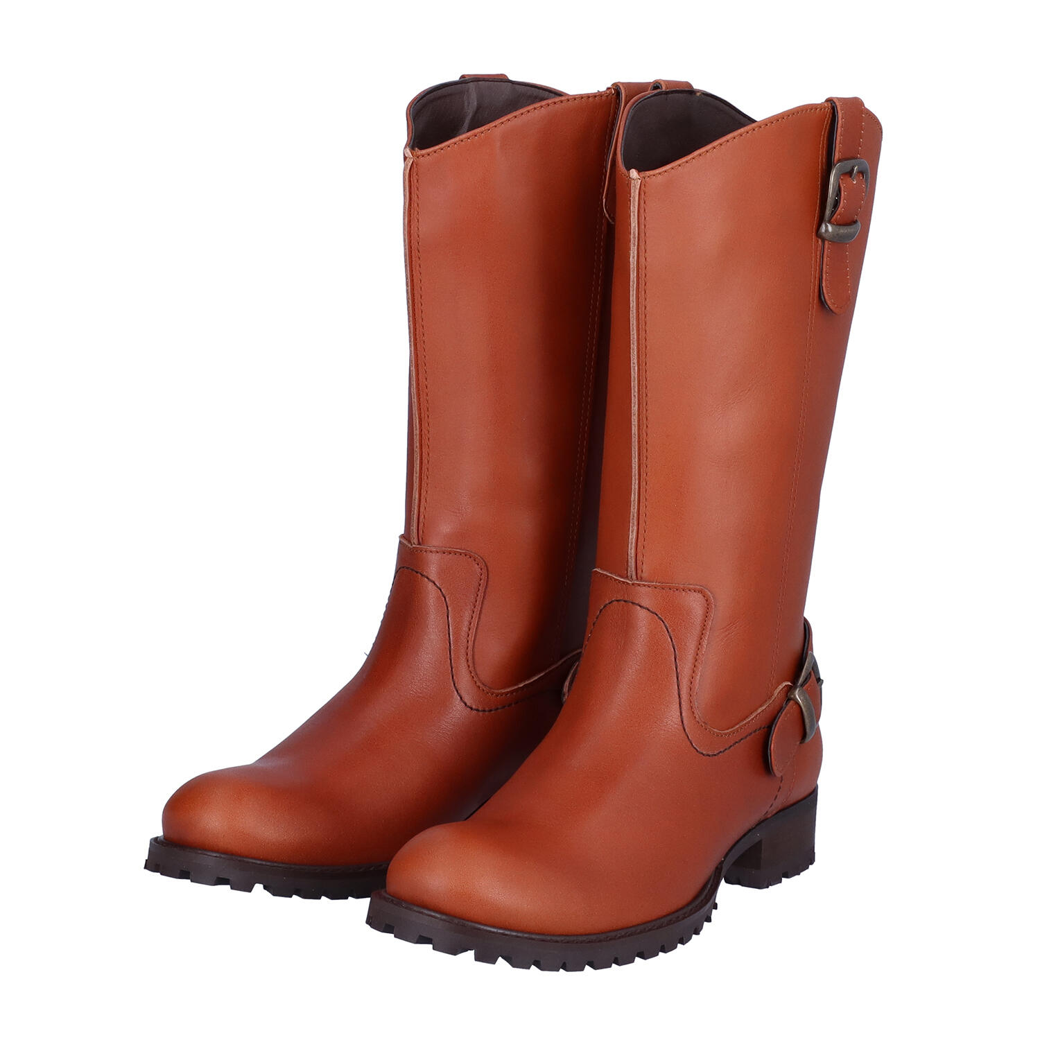 ベルト付き ミドル丈 牛革 ミドルブーツ | 株式会社 ハートビート